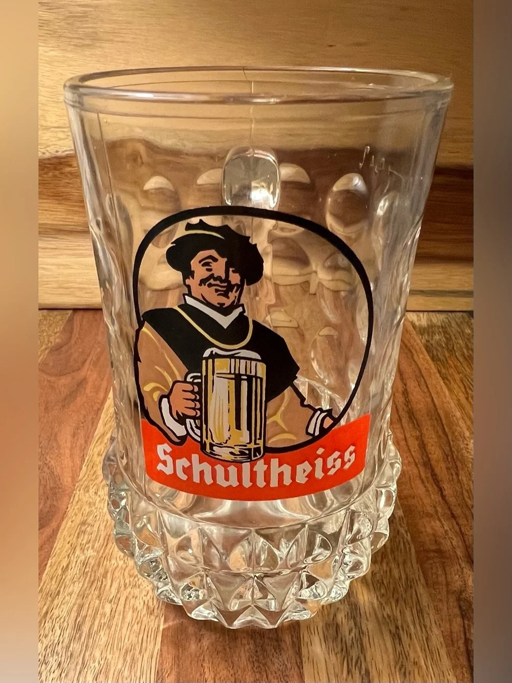 Vintage Rastal Schultheiss German Dimpled Beer Stein 1L